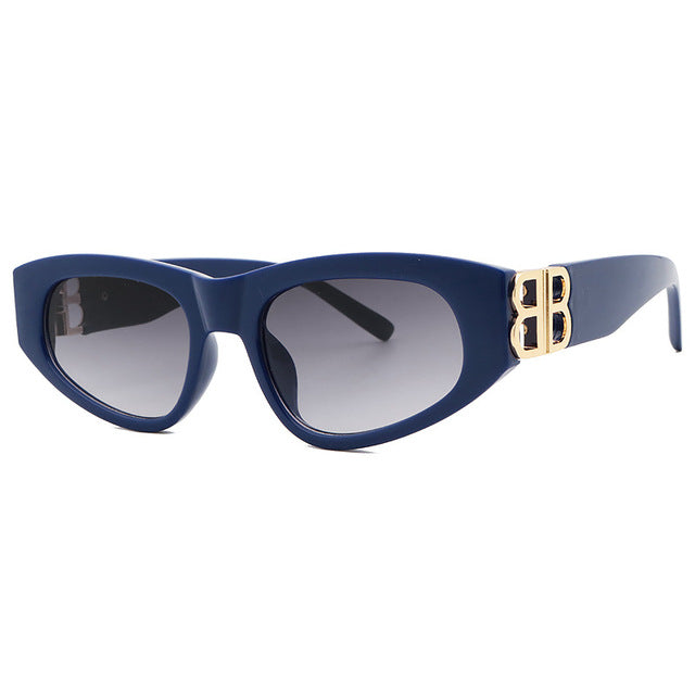 Schwarze Retro-Sonnenbrille