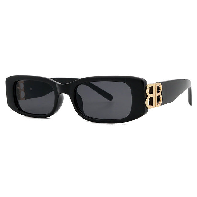 Schwarze Retro-Sonnenbrille