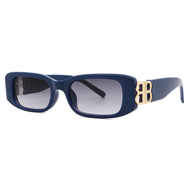 Schwarze Retro-Sonnenbrille