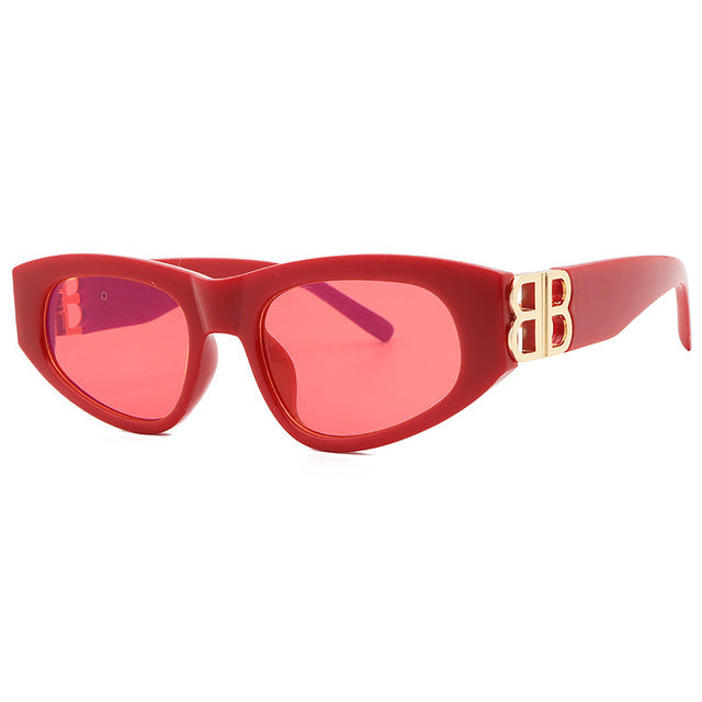 Schwarze Retro-Sonnenbrille