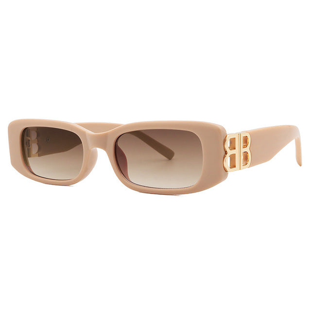 Schwarze Retro-Sonnenbrille