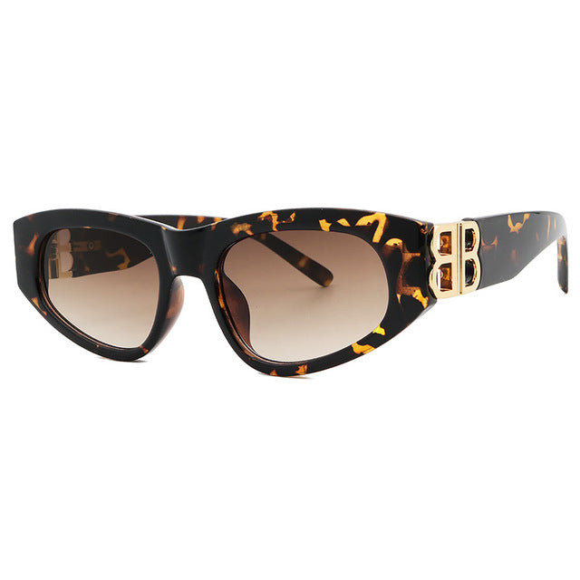 Schwarze Retro-Sonnenbrille