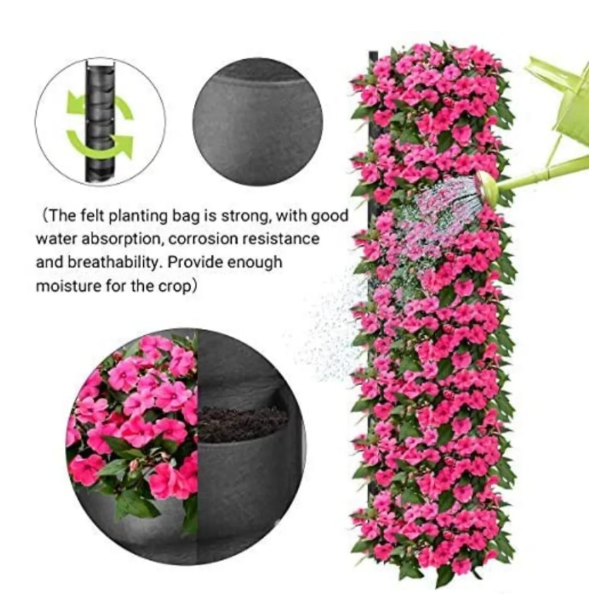 NEUES DESIGN Vertikaler Hängegarten Pflanzgefäß Blumentöpfe