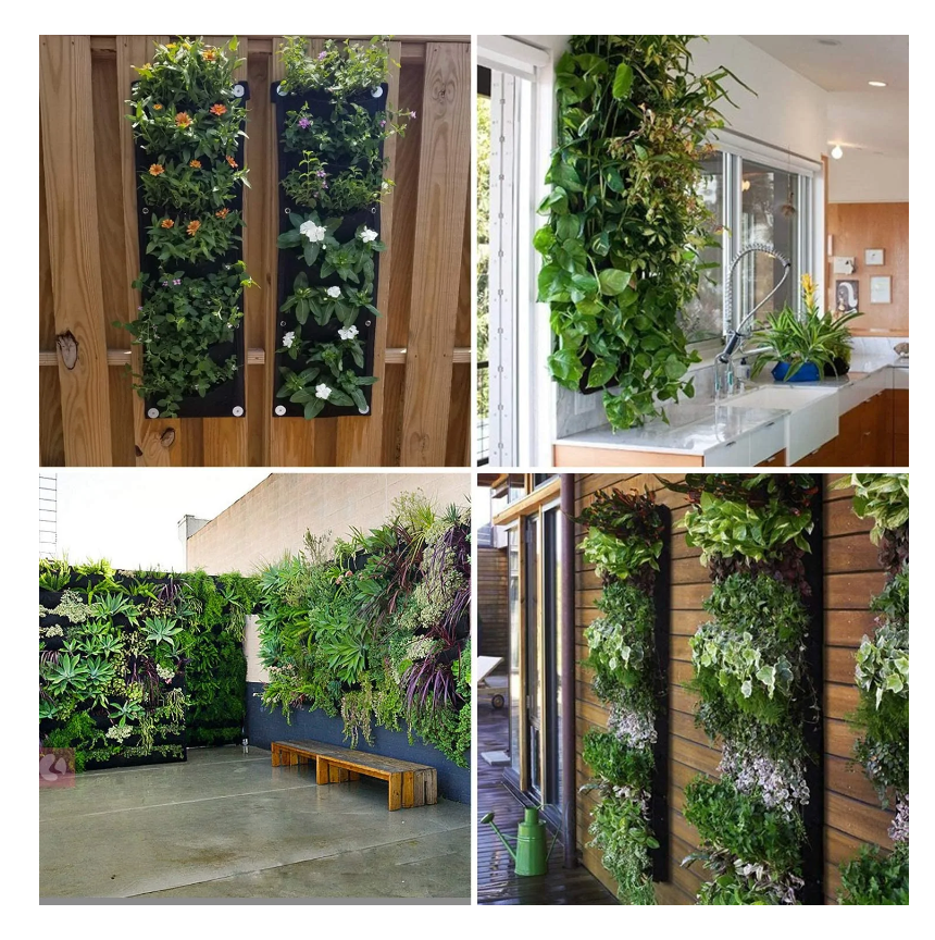 NEUES DESIGN Vertikaler Hängegarten Pflanzgefäß Blumentöpfe