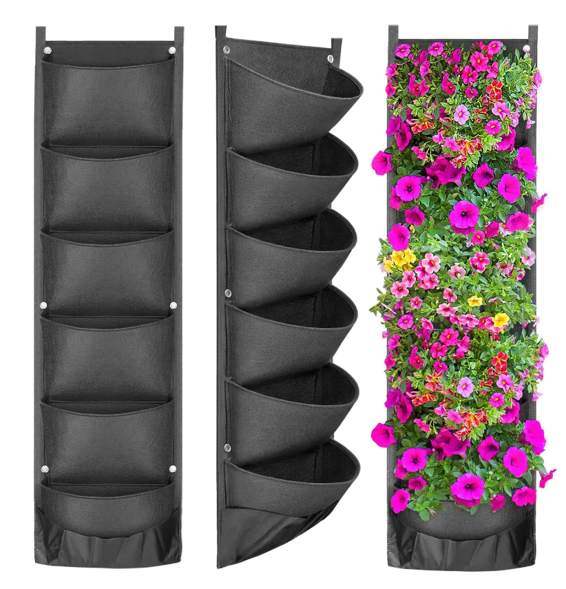 NEUES DESIGN Vertikaler Hängegarten Pflanzgefäß Blumentöpfe