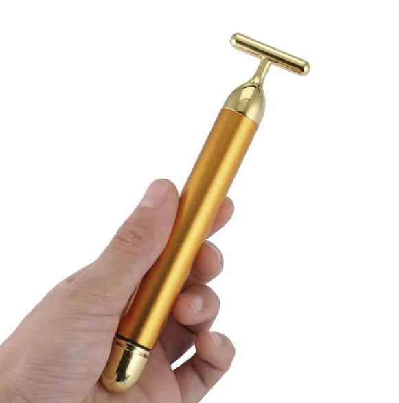 Energy 24K Gold T Beauty Bar Gesichtsroller Massagegerät