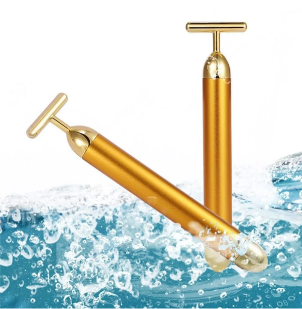 Energy 24K Gold T Beauty Bar Gesichtsroller Massagegerät