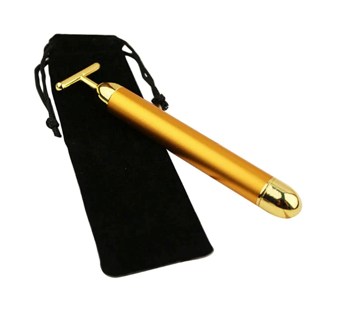Energy 24K Gold T Beauty Bar Gesichtsroller Massagegerät