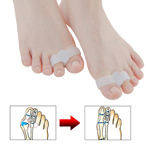 1 Paar Ballenzeh Korrektor Gel-Pad Stretch-Nylon