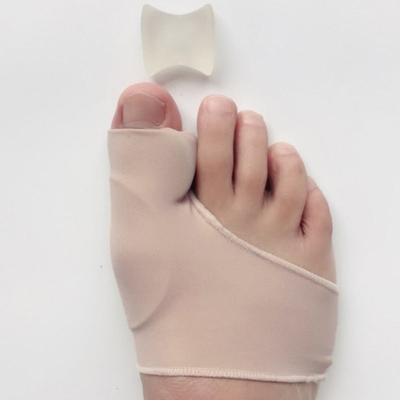 1 Paar Ballenzeh Korrektor Gel-Pad Stretch-Nylon