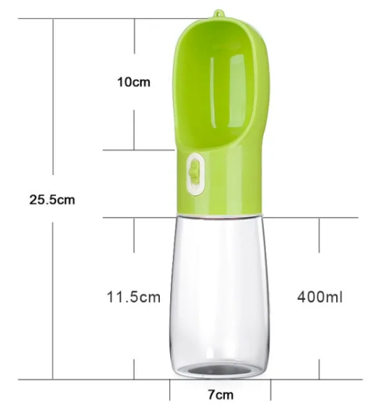Hunde-Trinkflasche mit Futternapf
