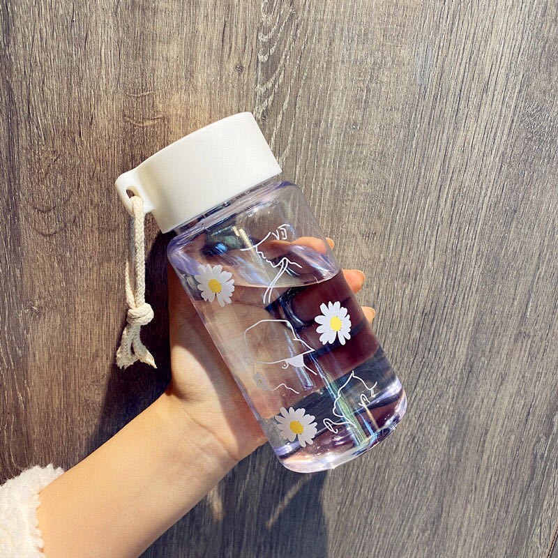 Transparente Wasserflasche