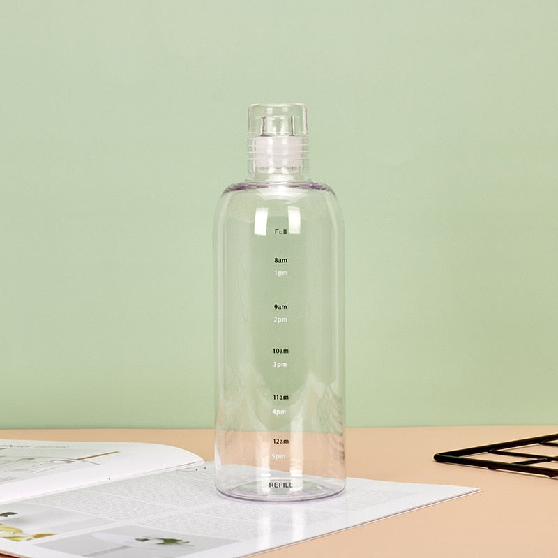 Transparente Wasserflasche