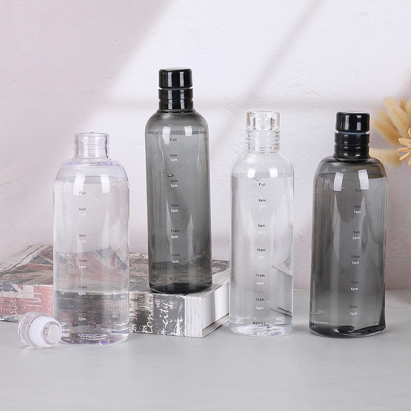 Transparente Wasserflasche