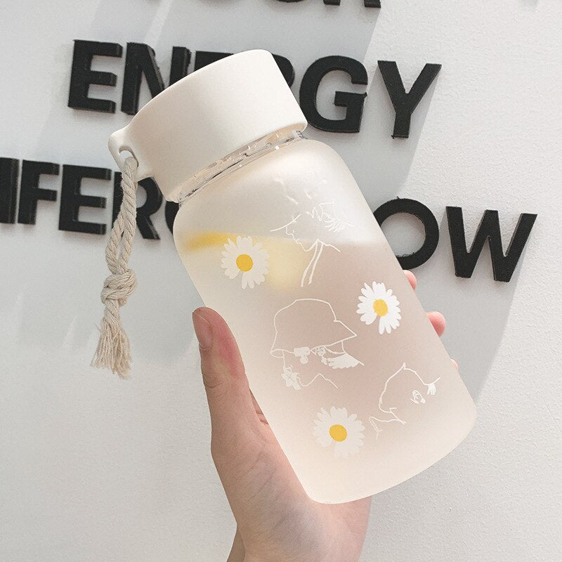 Transparente Wasserflasche