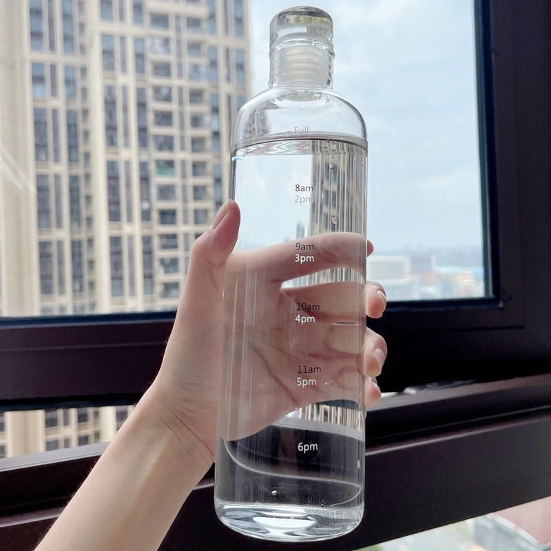 Transparente Wasserflasche