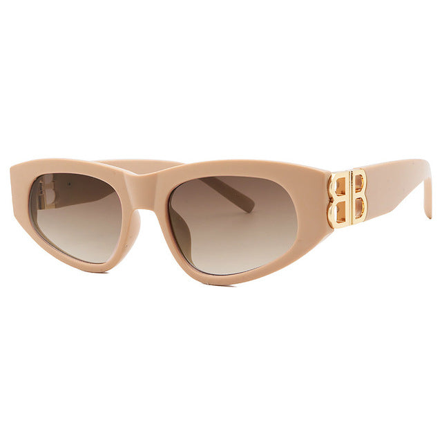 Schwarze Retro-Sonnenbrille