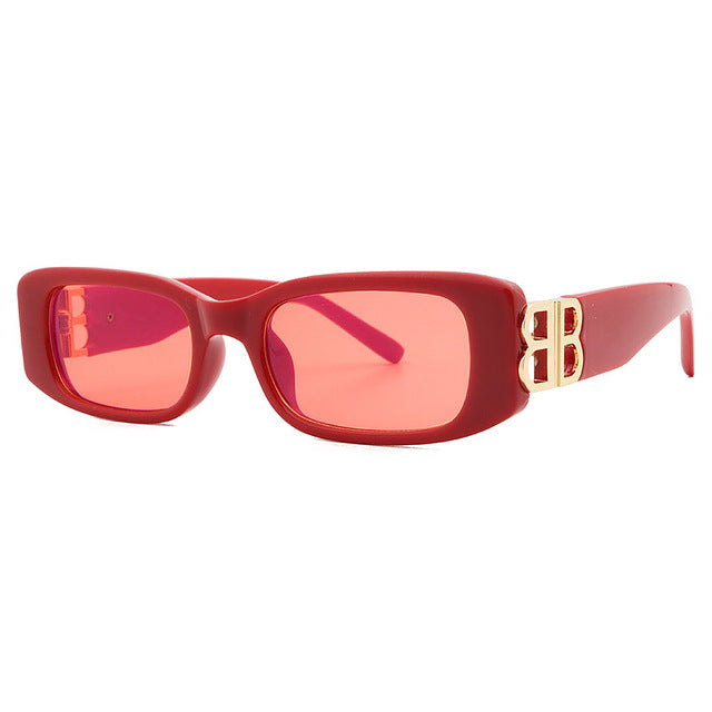 Schwarze Retro-Sonnenbrille