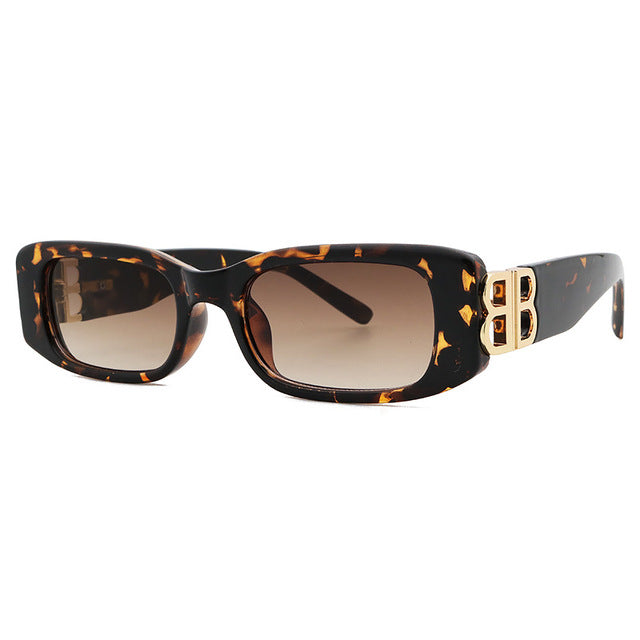 Schwarze Retro-Sonnenbrille