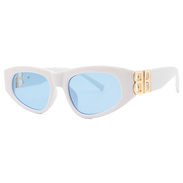 Schwarze Retro-Sonnenbrille